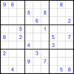 Судоку 9х9 #791 трудный