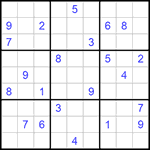 Судоку 9х9 #793 трудный