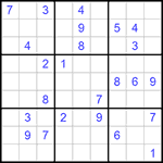 Судоку 9х9 #794 трудный