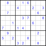 Судоку 9х9 #796 трудный