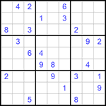 Судоку 9х9 #797 трудный