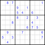 Судоку 9х9 #804 трудный