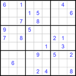 Судоку 9х9 #810 трудный