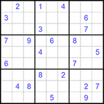 Судоку 9х9 #811 трудный