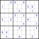 Судоку 9х9 #814 трудный