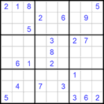 Судоку 9х9 #827 трудный