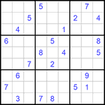 Судоку 9х9 #836 трудный