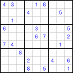 Судоку 9х9 #842 трудный