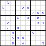 Судоку 9х9 #849 трудный