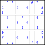 Судоку 9х9 #732 очень трудный