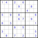 Судоку 9х9 #736 очень трудный