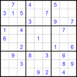 Судоку 9х9 #754 очень трудный