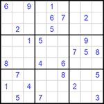 Судоку 9х9 #763 очень трудный