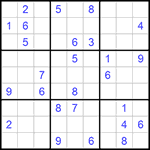 Судоку 9х9 #769 очень трудный