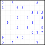 Судоку 9х9 #773 очень трудный