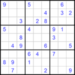 Судоку 9х9 #776 очень трудный