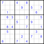 Судоку 9х9 #777 очень трудный