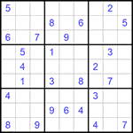 Судоку 9х9 #785 очень трудный