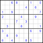 Судоку 9х9 #788 очень трудный