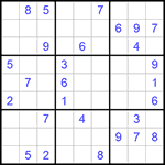 Судоку 9х9 #794 очень трудный