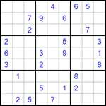 Судоку 9х9 #795 очень трудный