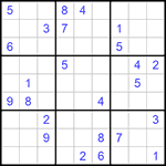 Судоку 9х9 #835 очень трудный