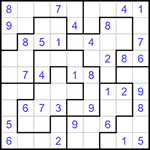 Судоку-пазл 9х9 #196 легкий