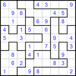 Судоку-пазл 9х9 #199 легкий