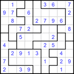 Судоку-пазл 9х9 #201 легкий