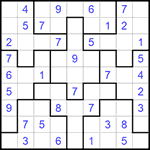 Судоку-пазл 9х9 #202 легкий