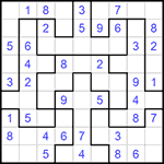 Судоку-пазл 9х9 #204 легкий