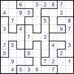 Судоку-пазл 9х9 #205 легкий