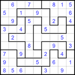 Судоку-пазл 9х9 #207 легкий