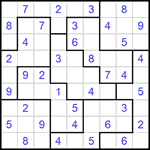 Судоку-пазл 9х9 #209 легкий