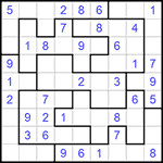 Судоку-пазл 9х9 #210 легкий