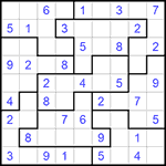 Судоку-пазл 9х9 #211 легкий