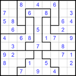 Судоку-пазл 9х9 #213 легкий