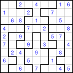 Судоку-пазл 9х9 #215 легкий