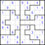 Судоку-пазл 9х9 #217 легкий