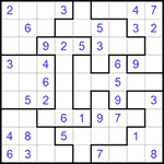 Судоку-пазл 9х9 #218 легкий