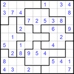 Судоку-пазл 9х9 #222 легкий