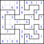 Судоку-пазл 9х9 #225 легкий