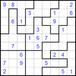 Судоку-пазл 9х9 #182 средний