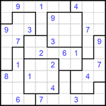 Судоку-пазл 9х9 #183 средний