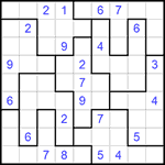 Судоку-пазл 9х9 #187 средний