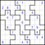 Судоку-пазл 9х9 #192 средний