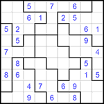 Судоку-пазл 9х9 #193 средний