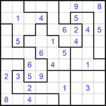 Судоку-пазл 9х9 #194 средний