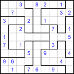 Судоку-пазл 9х9 #195 средний