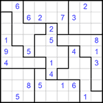 Судоку-пазл 9х9 #198 средний